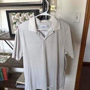 Goodfellow & Co Men's Striped Polo Shirt - Light Gray